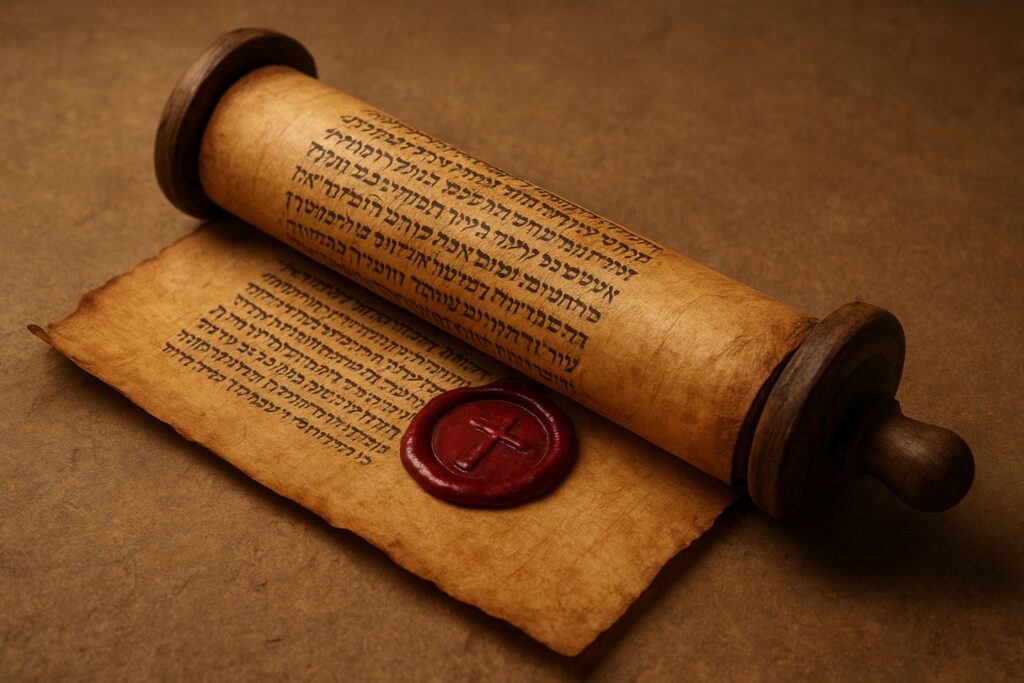 Infographic image of who can open the scroll.