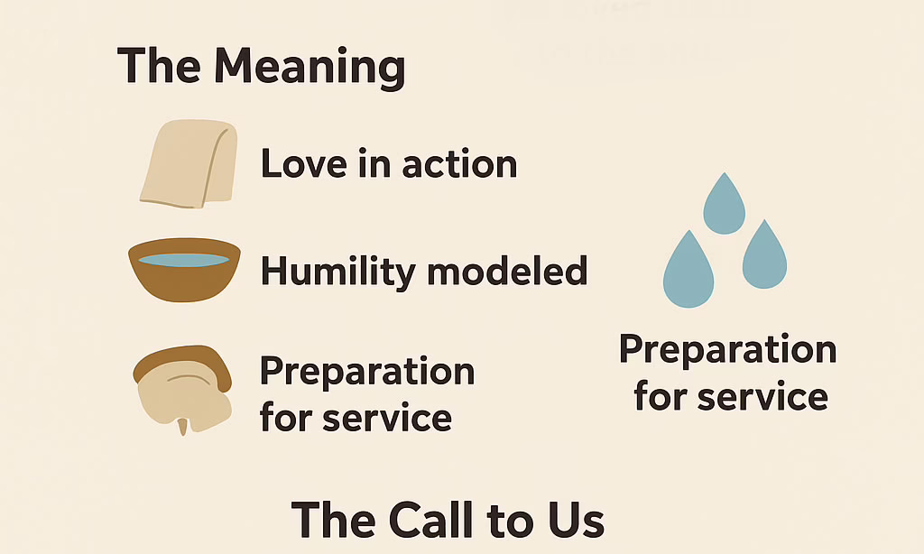 Infographic on why did Jesus wash  the feet of His disciples.