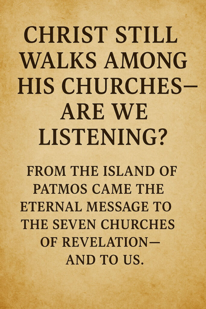 Infographic about the warnings to the seven churches of Revelation.