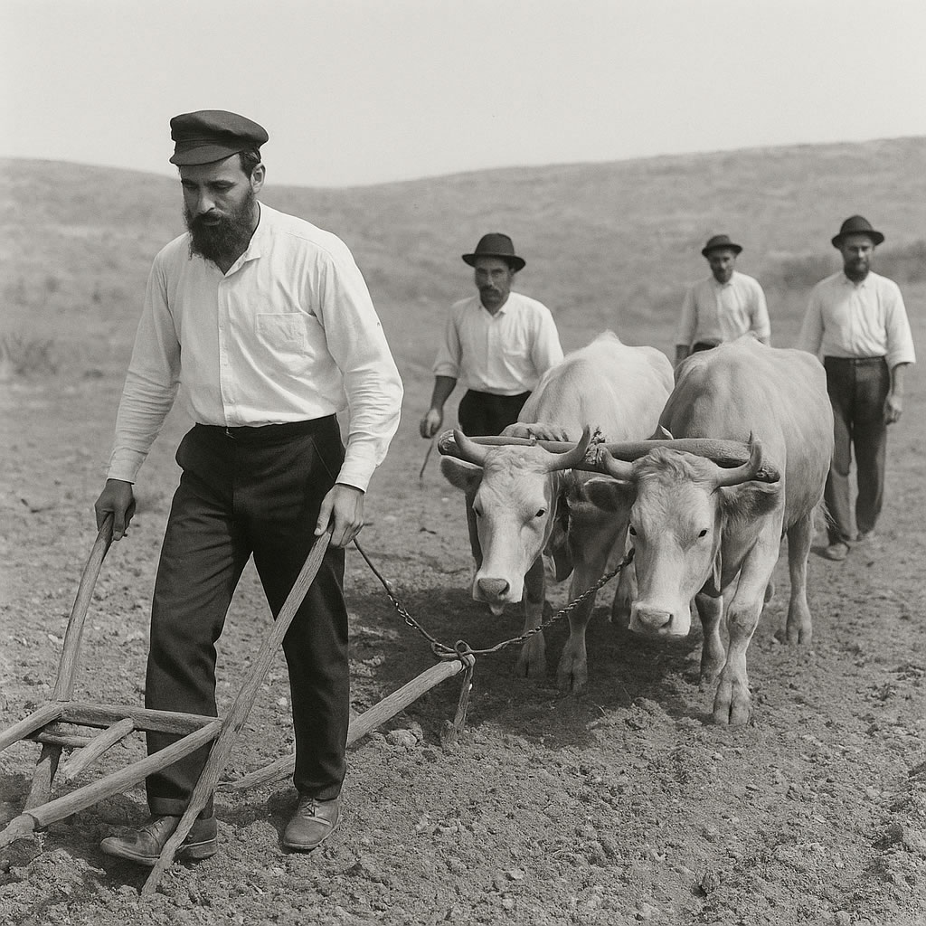 Infographic of the land of Israel restored in Ezekiel 36 explained.