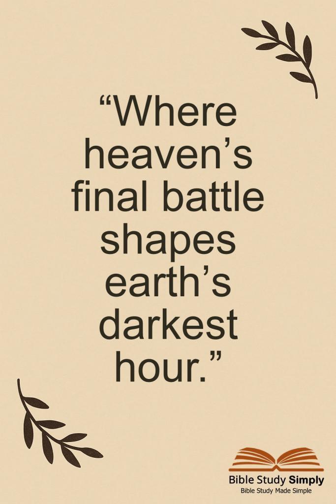 Infographic about the war in heaven.